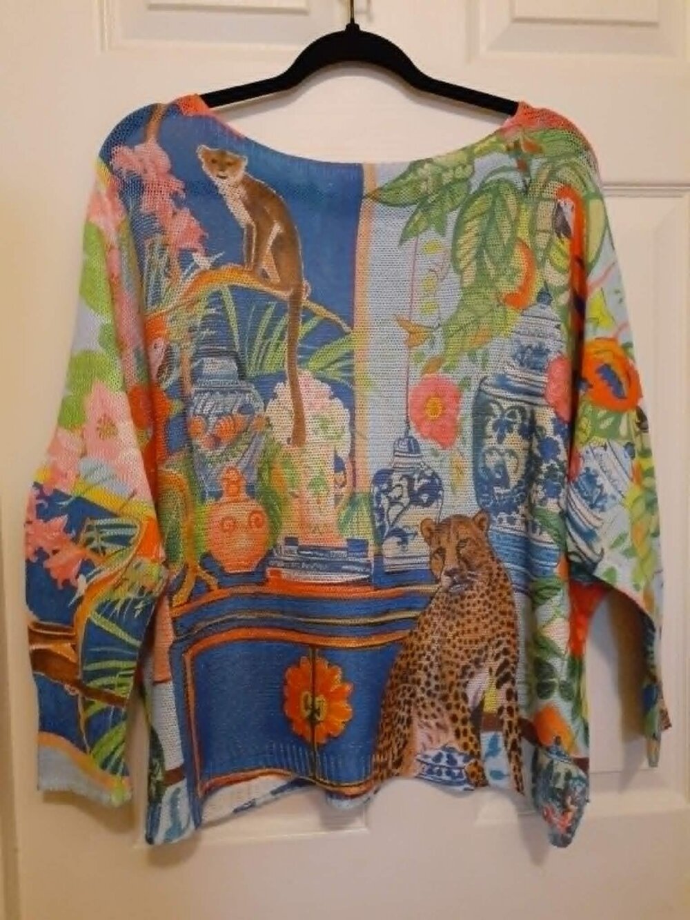 COASTAL BLOOM Exotic Jungle Lightweight Sweater - Picture 4 of 4